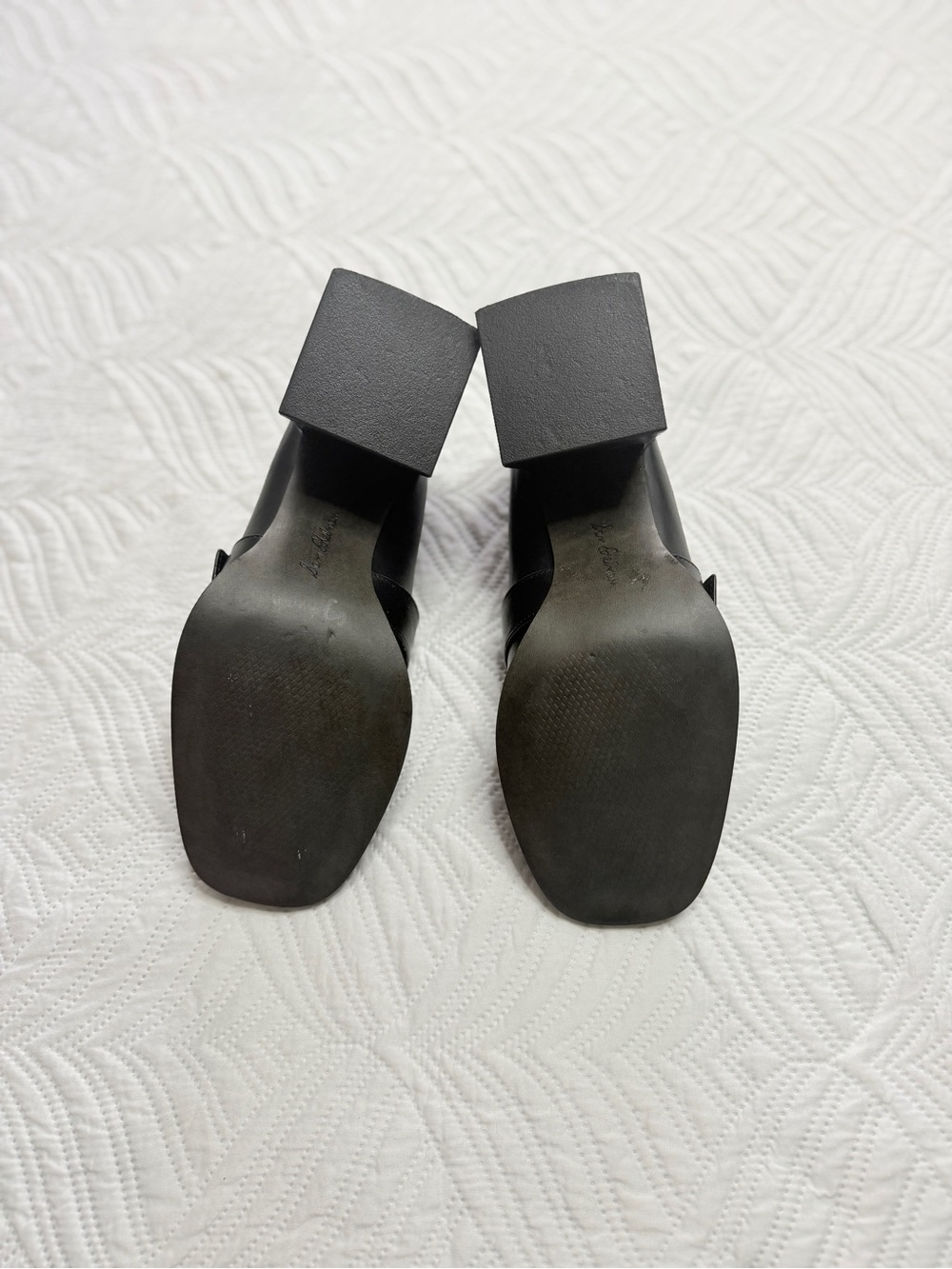 Sam Edelman Quinly Women’s Black Leather Kiltie Loafers with Block Heel. Size 10 - Picture 8 of 9